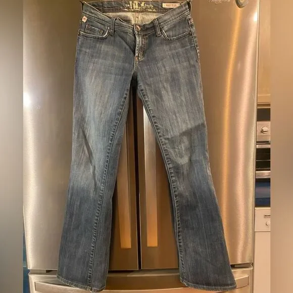 !it Hottie bootcut / flare Jeans - size 27 R distressed wash - Picture 2 of 9